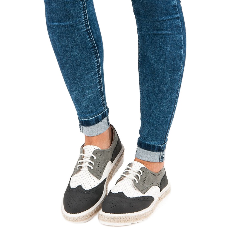 Ideal Shoes Chaussures, espadrilles gris 1