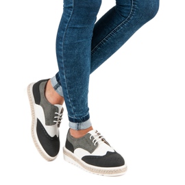 Ideal Shoes Chaussures, espadrilles gris 2