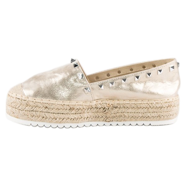 Forever Folie Espadrilles sur la plate-forme jaune 2