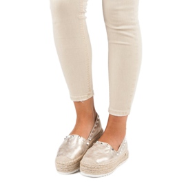 Forever Folie Espadrilles sur la plate-forme jaune 4
