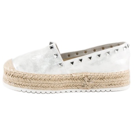 Forever Folie Espadrilles sur la plate-forme gris 1