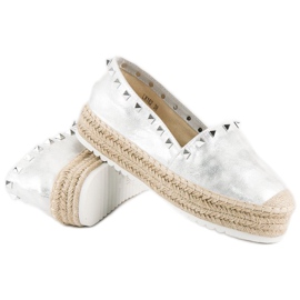 Forever Folie Espadrilles sur la plate-forme gris 2