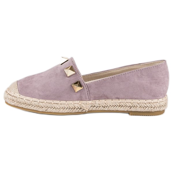 Bestelle Espadrilles violettes à strass 1