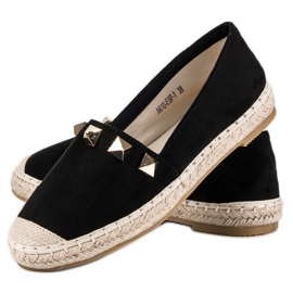 Bestelle Espadrilles noires à strass 2