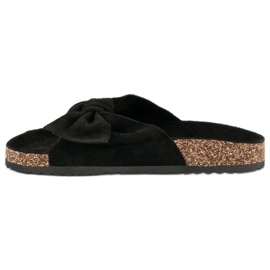 Bestelle Babouches en daim noir le noir 2