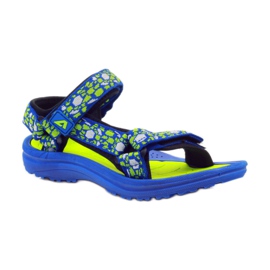 Sandales pour enfants bleu American Club 8122 vert 1