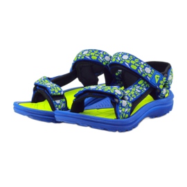 Sandales pour enfants bleu American Club 8122 vert 3 Sandales pour enfants bleu American Club 8122 vert 3