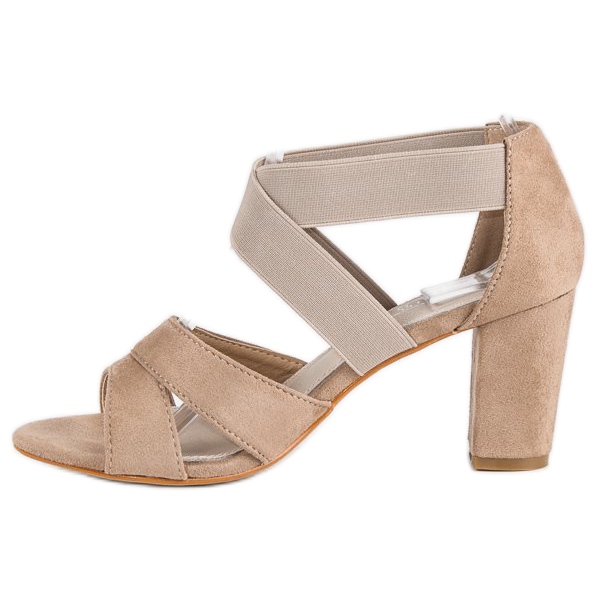 Filippo Sandales en daim sur un poteau brun 1