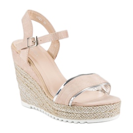 Erynn Espadrilles compensées confortables brun 3