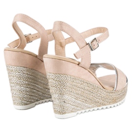 Erynn Espadrilles compensées confortables brun 5