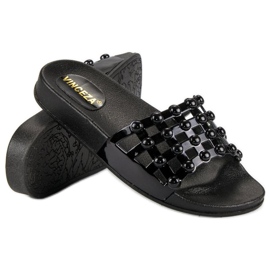 Chaussons VINCEZA noirs le noir 1