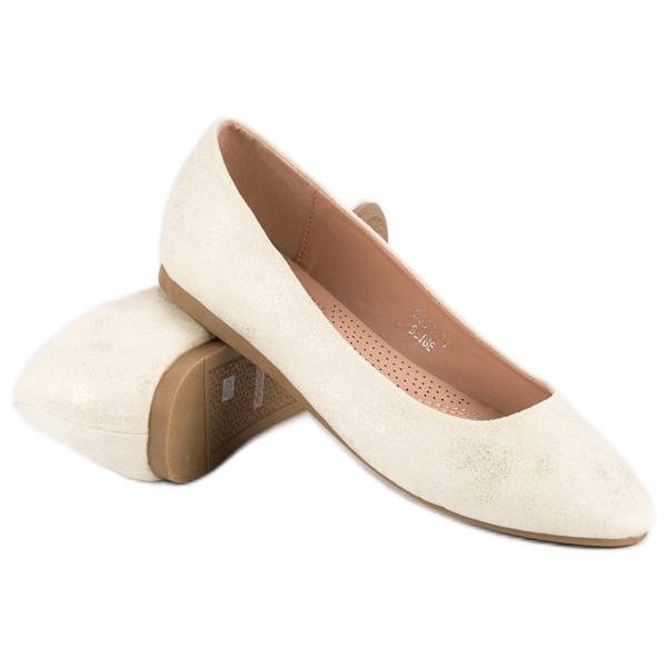 Nio Nio Ballerines en daim brun 1