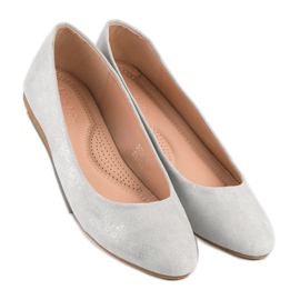 Nio Nio Ballerines en daim gris 4