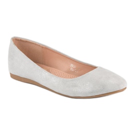 Nio Nio Ballerines en daim gris 1