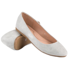 Nio Nio Ballerines en daim gris 3