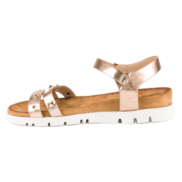 Forever Folie Sandales roses à strass 1