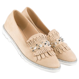 Forever Folie Mocassins en daim élégants brun 1