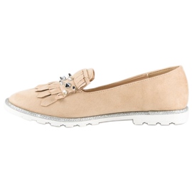 Forever Folie Mocassins en daim élégants brun 3