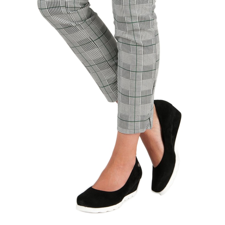 Filippo Escarpins femme en daim le noir 1