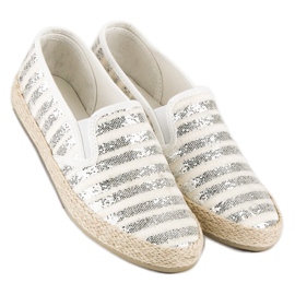 McKey Espadrilles à rayures à la mode gris 2