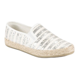 McKey Espadrilles à rayures à la mode gris 3