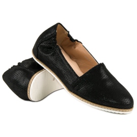 Filippo Ballerine Noire Avec Un Motif le noir 3