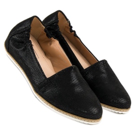 Filippo Ballerine Noire Avec Un Motif le noir 4