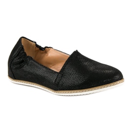 Filippo Ballerine Noire Avec Un Motif 1