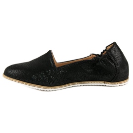 Filippo Ballerine Noire Avec Un Motif le noir 2