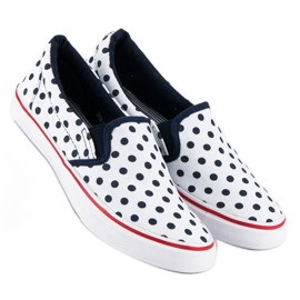 McKey Baskets slipony à pois blanche 1