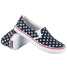 McKey Baskets slipony à pois bleu 3