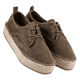Seastar Espadrilles ajourées sur la plateforme vert 1