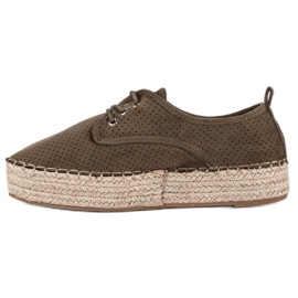 Seastar Espadrilles ajourées sur la plateforme vert 3