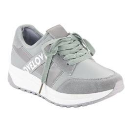 Chaussures de sport grises 1