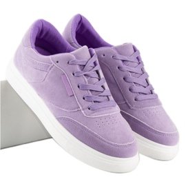 Baskets sur la plateforme violet 1 Baskets sur la plateforme violet 1