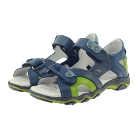 Sandales Sur Velcro Ren But 3277 denim bleu vert 4
