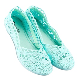 Seastar Ballerines dentelle menthe vert 4