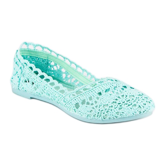 Seastar Ballerines dentelle menthe vert 1