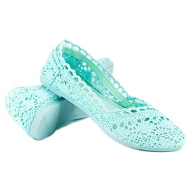 Seastar Ballerines dentelle menthe vert 3