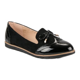 Super Me Mocassins noirs décontractés 1