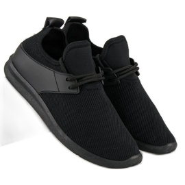 Super Me Baskets textiles noires 1