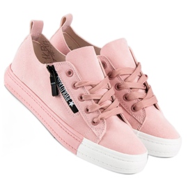 Seastar Baskets roses en daim 4