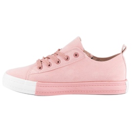 Seastar Baskets roses en daim 2