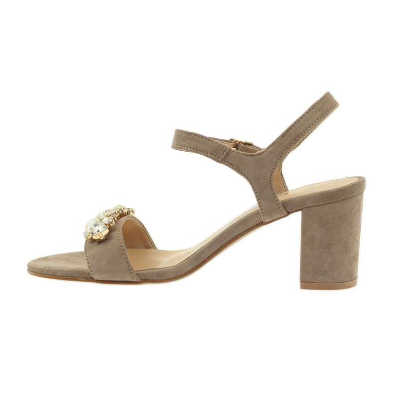 Sandales sur le poteau beige Sagan 53214 2