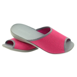 Befado chaussures pour femmes pantoufles 254d088 pantoufles gris rose 3 Befado chaussures pour femmes pantoufles 254d088 pantoufles gris rose 3