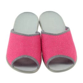 Befado chaussures pour femmes pantoufles 254d088 pantoufles gris rose 4 Befado chaussures pour femmes pantoufles 254d088 pantoufles gris rose 4