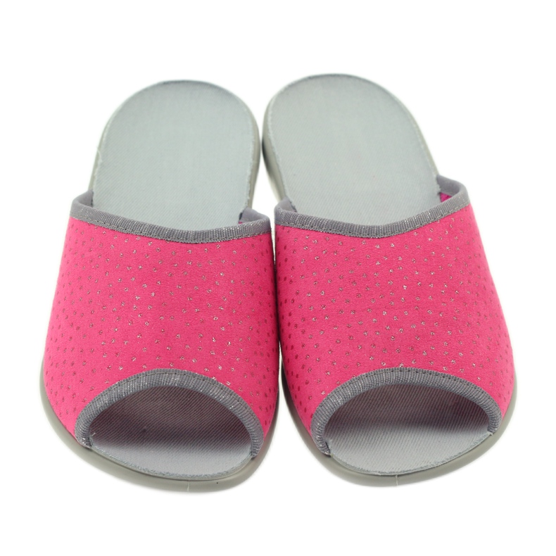 Befado chaussures pour femmes pantoufles 254d088 pantoufles gris rose 4 Befado chaussures pour femmes pantoufles 254d088 pantoufles gris rose 4