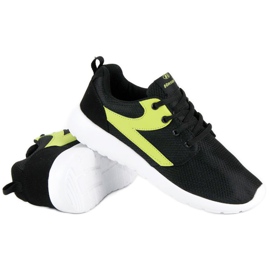 Hasby Chaussures de sport textiles noir jaune 2