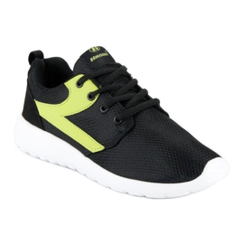 Hasby Chaussures de sport textiles le noir jaune 4