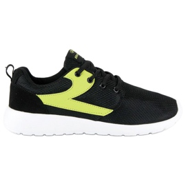 Hasby Chaussures de sport textiles le noir jaune 5